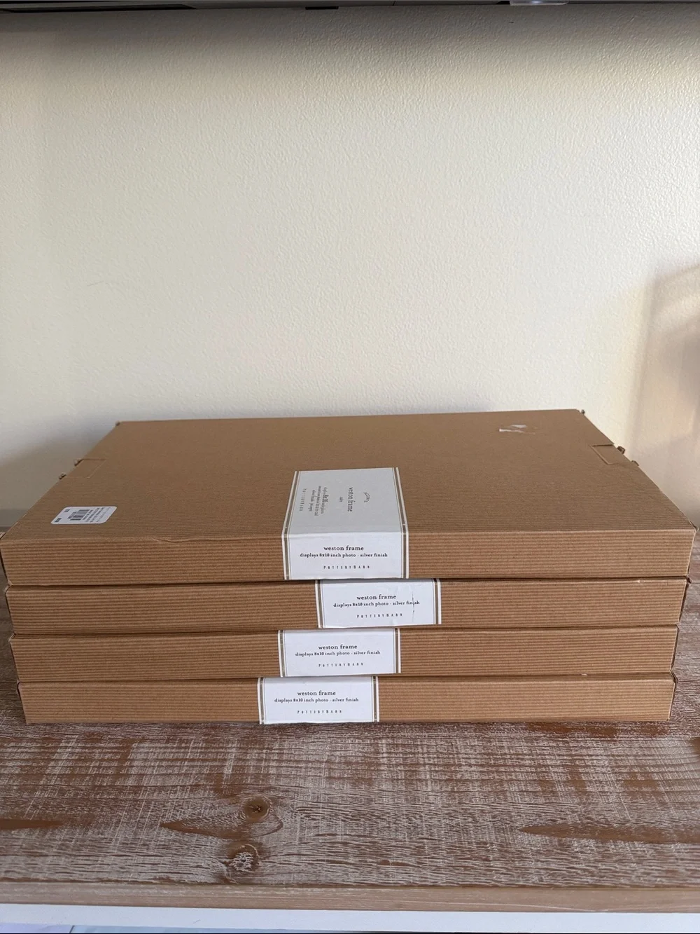 Pottery Barn Weston Hanging Iron Frames Silver New in Box 8